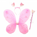 Карнавальный набор "Бабочка", Розовый, 3 предмета