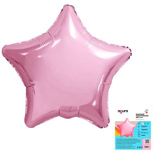 Звезда Фламинго в упаковке, фольгированный шар