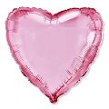 Сердце Розовый нежный / Light Pink, фольгированный шар