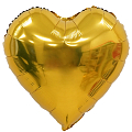 Сердце Золото / Gold, фольгированный шар