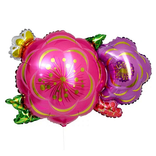 Цветок, фольгированный шар