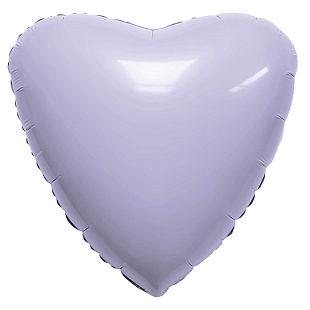 Сердце Лаванда, фольгированный шар