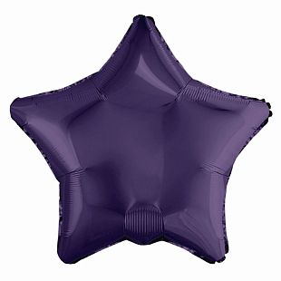 Звезда Темно-фиолетовый, фольгированный шар