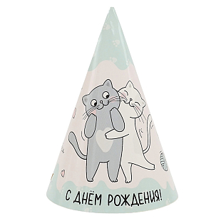 Колпачки "С Днем Рождения" Милые Котики