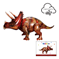 Ходячая фигура Динозавр трицератопс 3D в упаковке, фольгированный шар