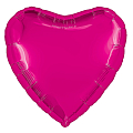 Сердце Фуксия, фольгированный шар