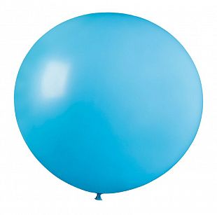 Голубой 09, Пастель / Light Blue, латексный шар