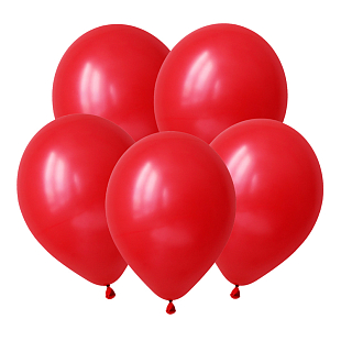 Красный, Пастель / Red, латексный шар