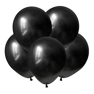Черный, Зеркальные шары / Mirror Black, латексный шар