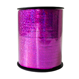 Розовая голография лента для воздушных шаров / 400 м
