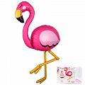 Ходячая фигура Фламинго в упаковке, фольгированный шар