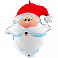 Дед Мороз голова, фольгированный шар