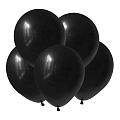 Черный,  Пастель / Black / латексный шар