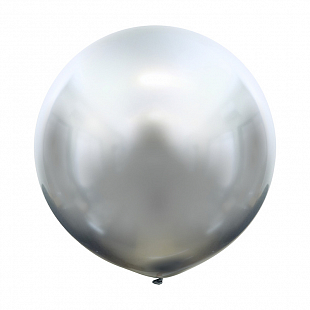 Серебро, Зеркальные шары / Mirror Silver, латексный шар