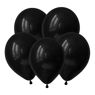Черный, Пастель / Black, латексный шар