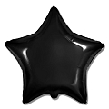 Звезда Черный / Black, фольгированный шар