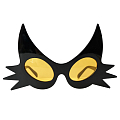 Карнавальные очки "Кошечка" Черная