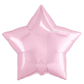 Звезда Нежно-розовый, фольгированный шар