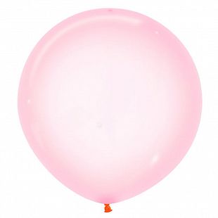 Розовый, Кристальные шары (Кристал Пастельный) / Pink / Латексный шар