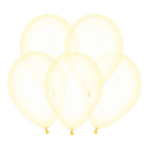 Желтый, Кристальные шары (Кристал Пастельный) / Yellow, латексный шар