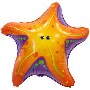 Морская звезда, фольгированный шар