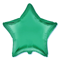 Звезда Зеленый сатин / Satin Green, фольгированный шар