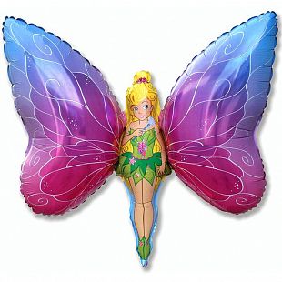Девочка - бабочка, фольгированный шар