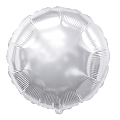 Круг Серебро / Silver, фольгированный шар