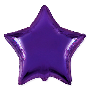 Звезда Фиолетовый / Violet, фольгированный шар