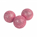 Набор розовых глиттерных шаров из пенопласта 