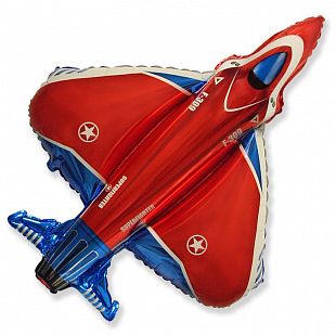 Супер истребитель (красный), фольгированный шар