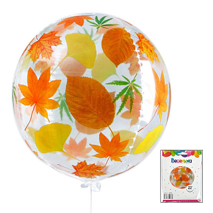 Сфера 3D Осенние листья в упаковке, воздушный шар