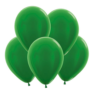 Зеленый, Метал / Green, латексный шар