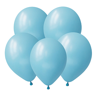 Голубой, Пастель / Light blue, латексный шар