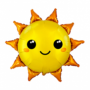 Солнце мини, фольгированный шар