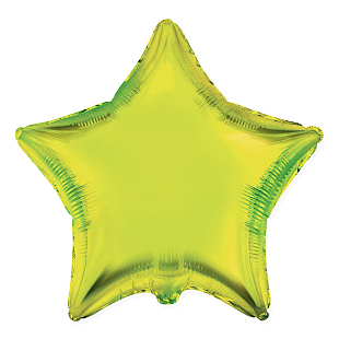 Звезда Лайм / Green Lime, фольгированный шар