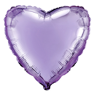 Сердце Сиреневый / Lilac, фольгированный шар