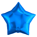 Звезда Синий в упаковке, фольгированный шар