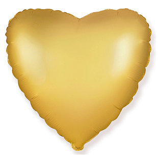 Сердце Античное Золото / Antique Gold, фольгированный шар