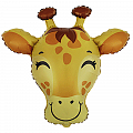 Жираф голова мини, фольгированный шар