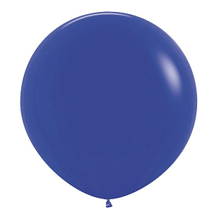 Синий, Пастель/ Royal Blue, латексный шар