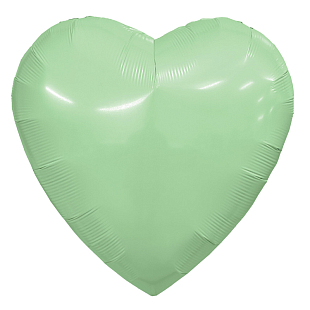Сердце Олива в упаковке, фольгированный шар