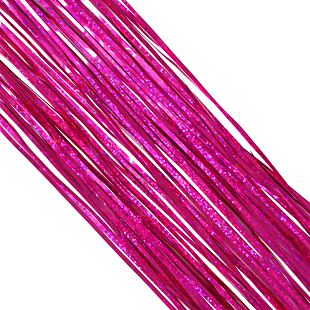 Дождик Розовый голографический двухслойный (20*50 см)