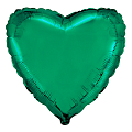 Сердце Зеленый / Green, фольгированный шар