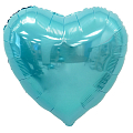 Сердце Нежно-голубое / Baby Blue, фольгированный шар