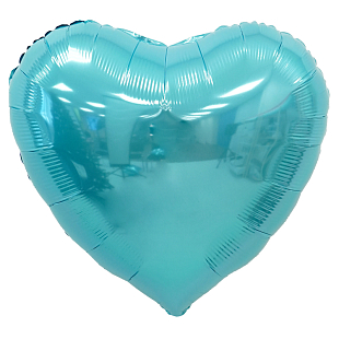 Сердце Нежно-голубое / Baby Blue, фольгированный шар
