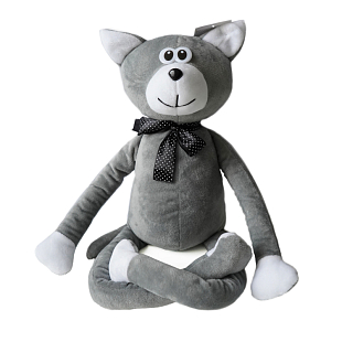Мягкая игрушка "Кот обнимашка", Серый