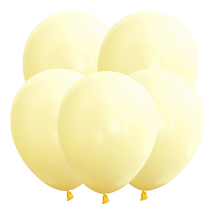 Желтый Макаронс, Пастель / Yellow, латексный шар