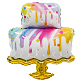 Торт радуга, фольгированный шар