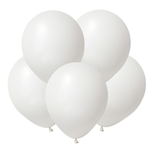 Белый, пастель / White, латексный шар